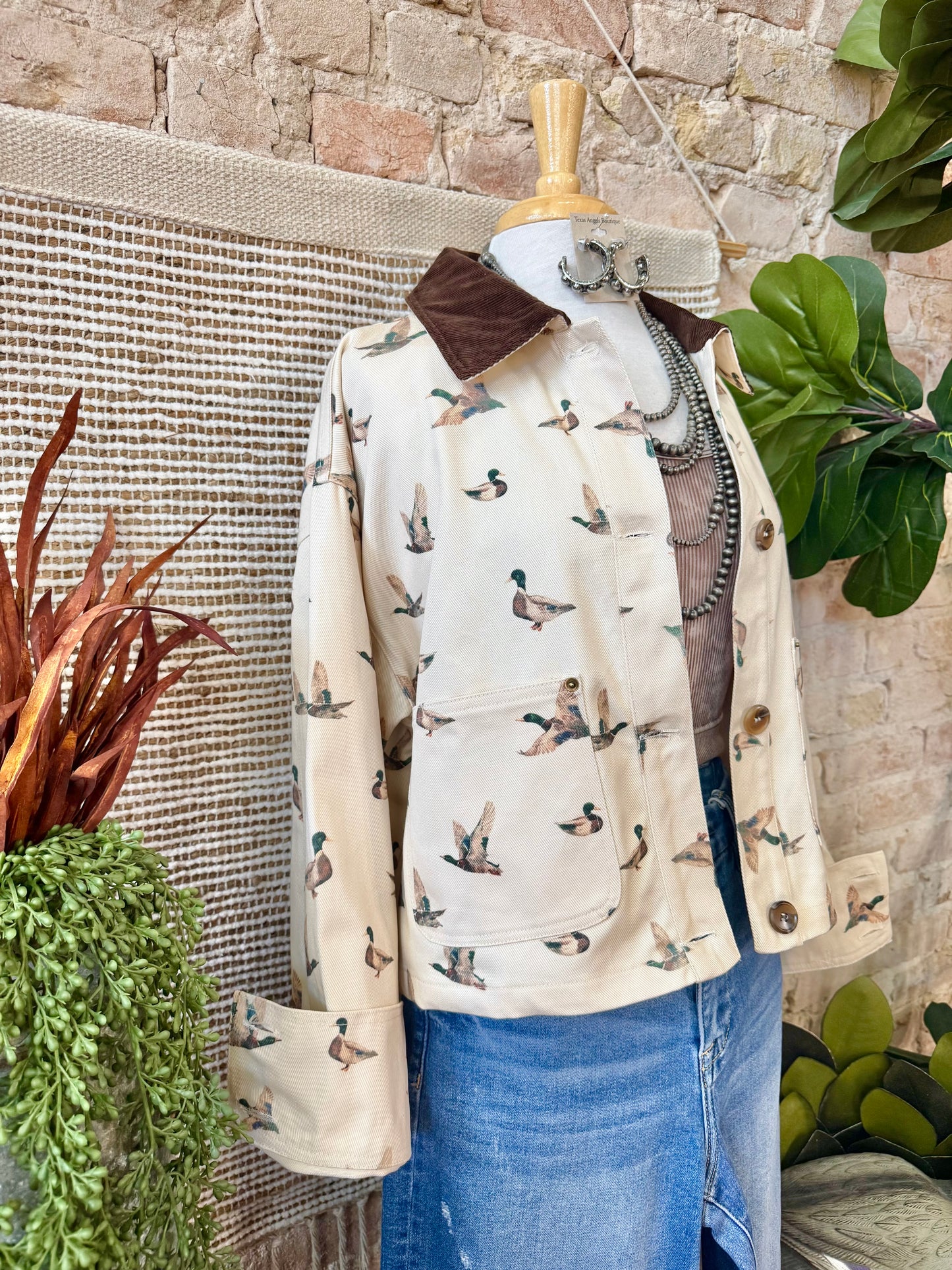 By The Creek Mallard Duck Corduroy Jacket