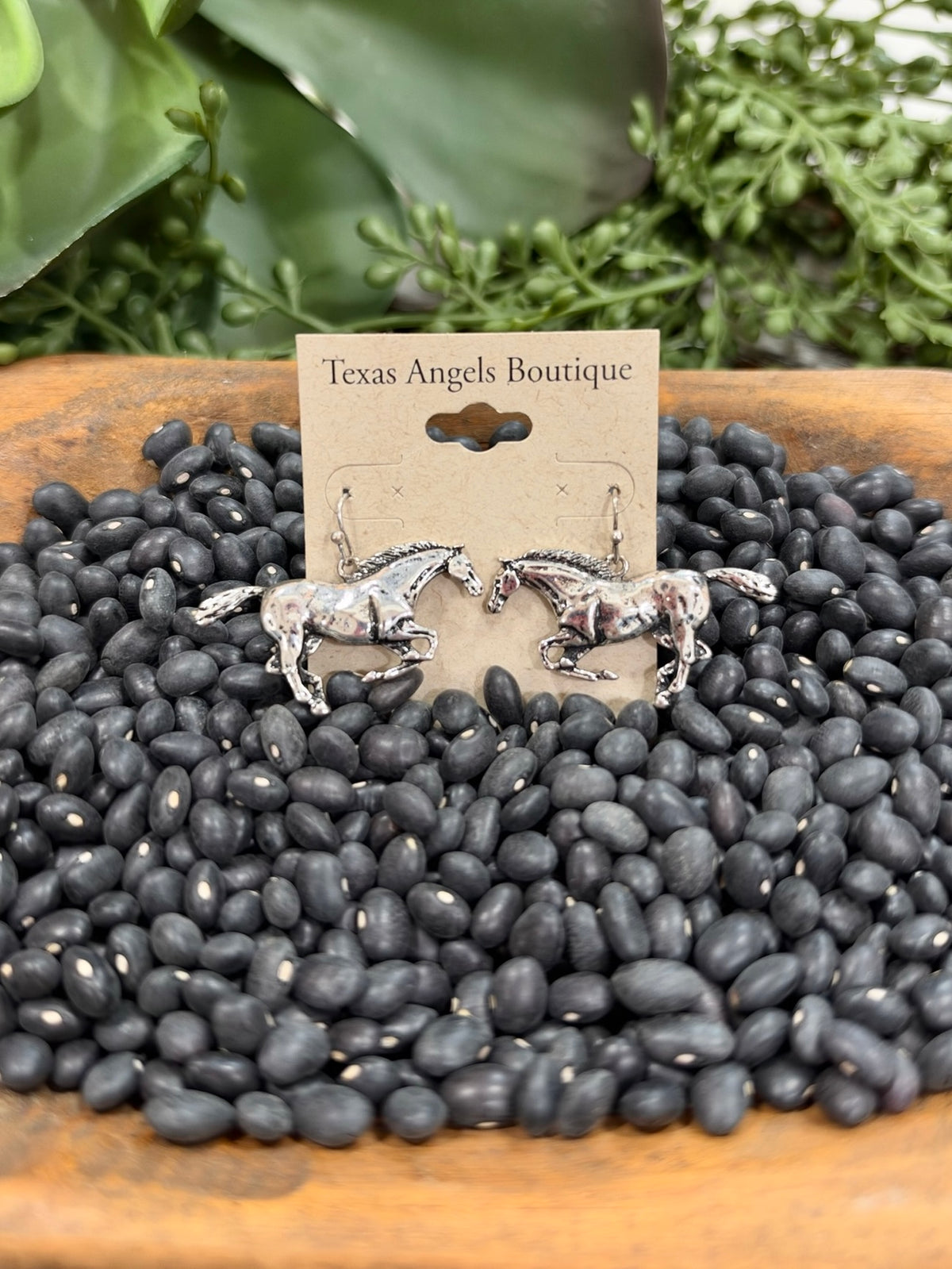 Silver Horse Earrings 