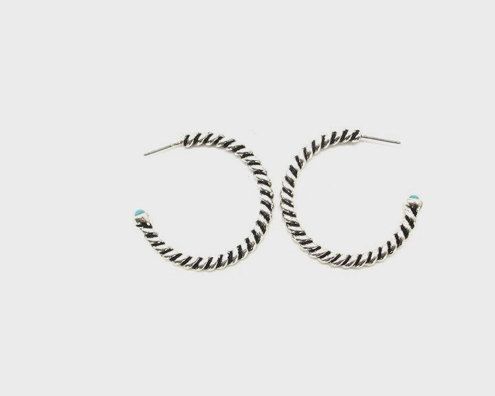 Silver Hoop Earrings
