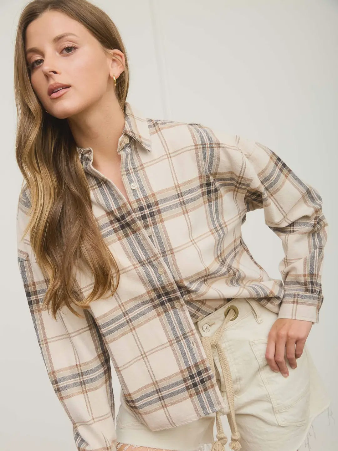 All Fun & Games Ivory Flannel