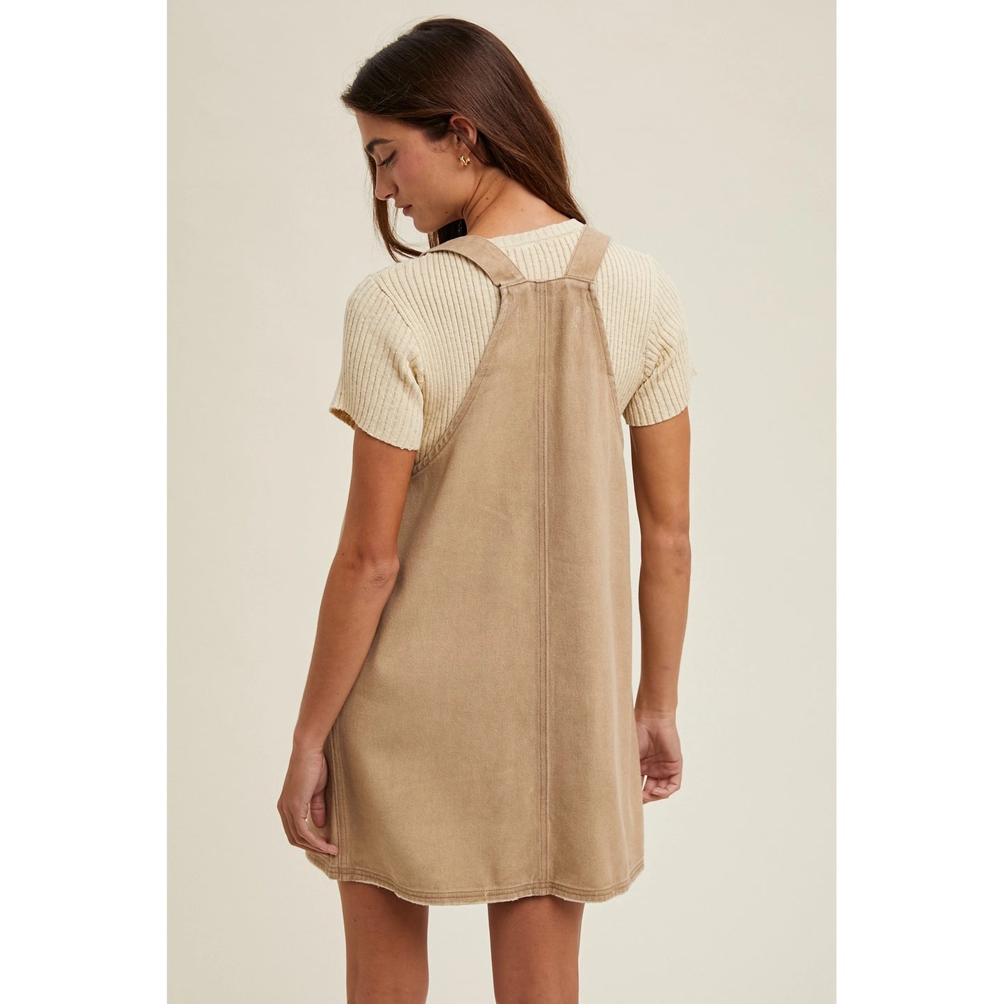 Can You Keep A Secret Khaki Dress