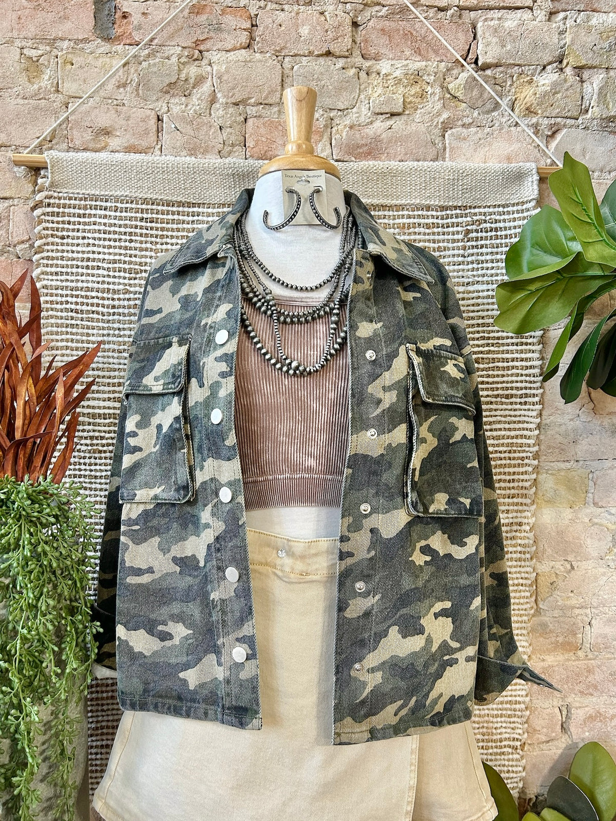 The Hunt Is Over Camo Print Jacket