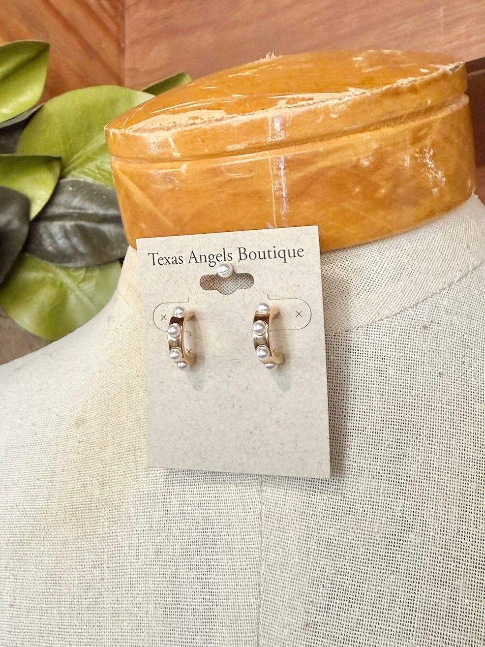 Pearl Hoop Earrings