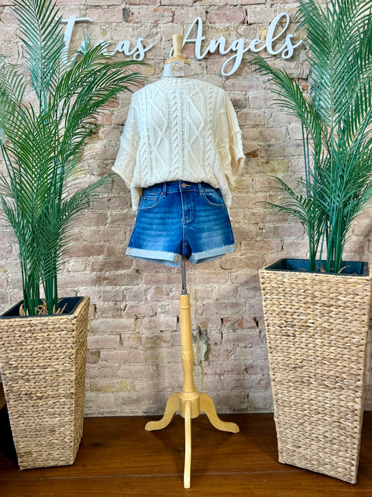 Knot A Care In The World Cream Knit Sweater