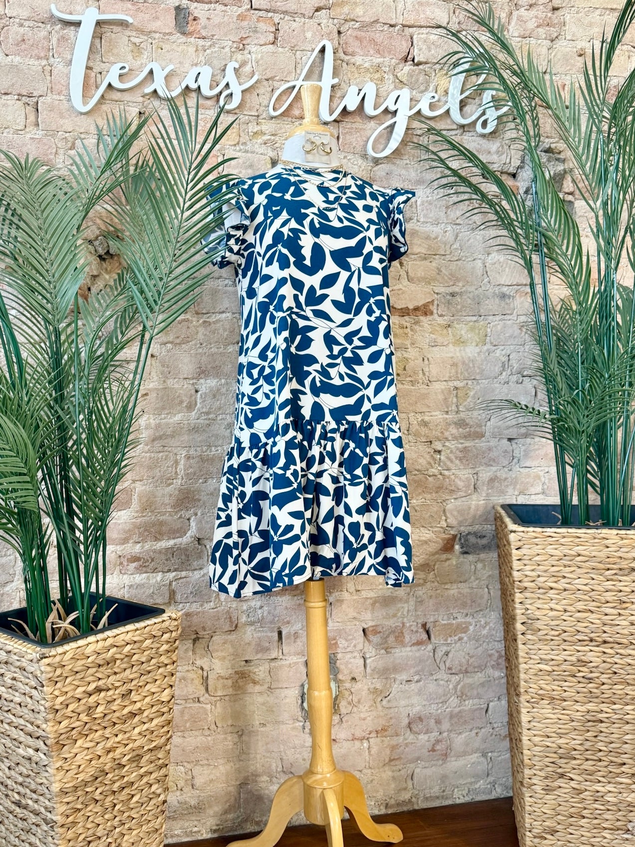Finding Herself Navy Floral Dress