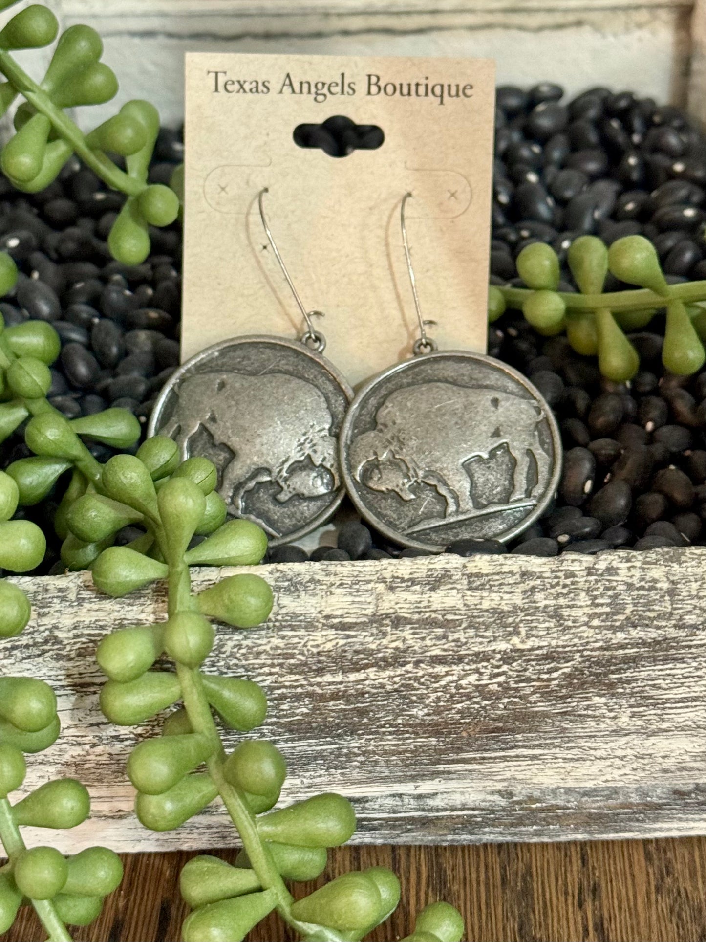 Buffalo Coin Earrings
