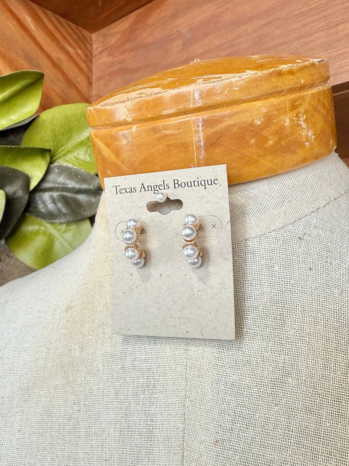 Pearl Hoop Earrings