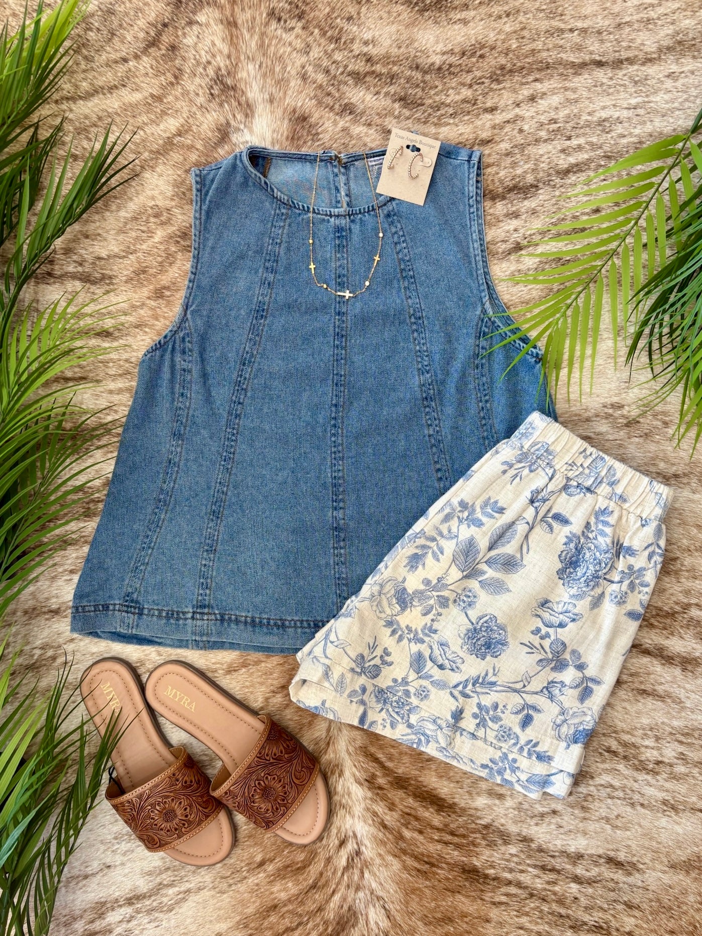 Outer Banks Denim Tank