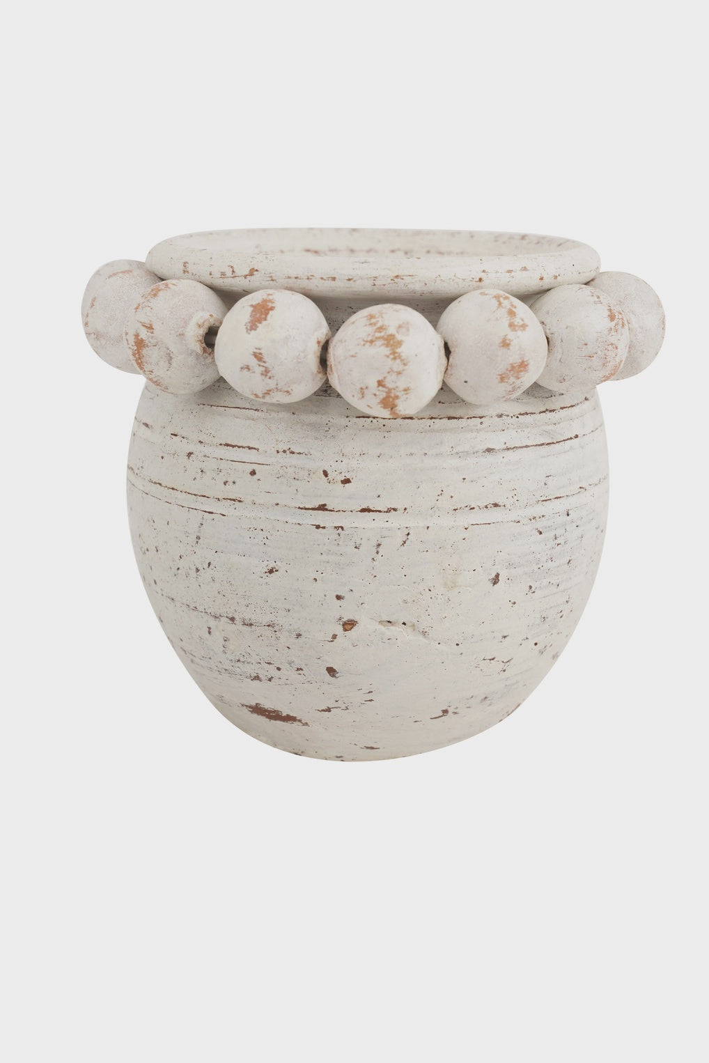 Clay Beaded Vase