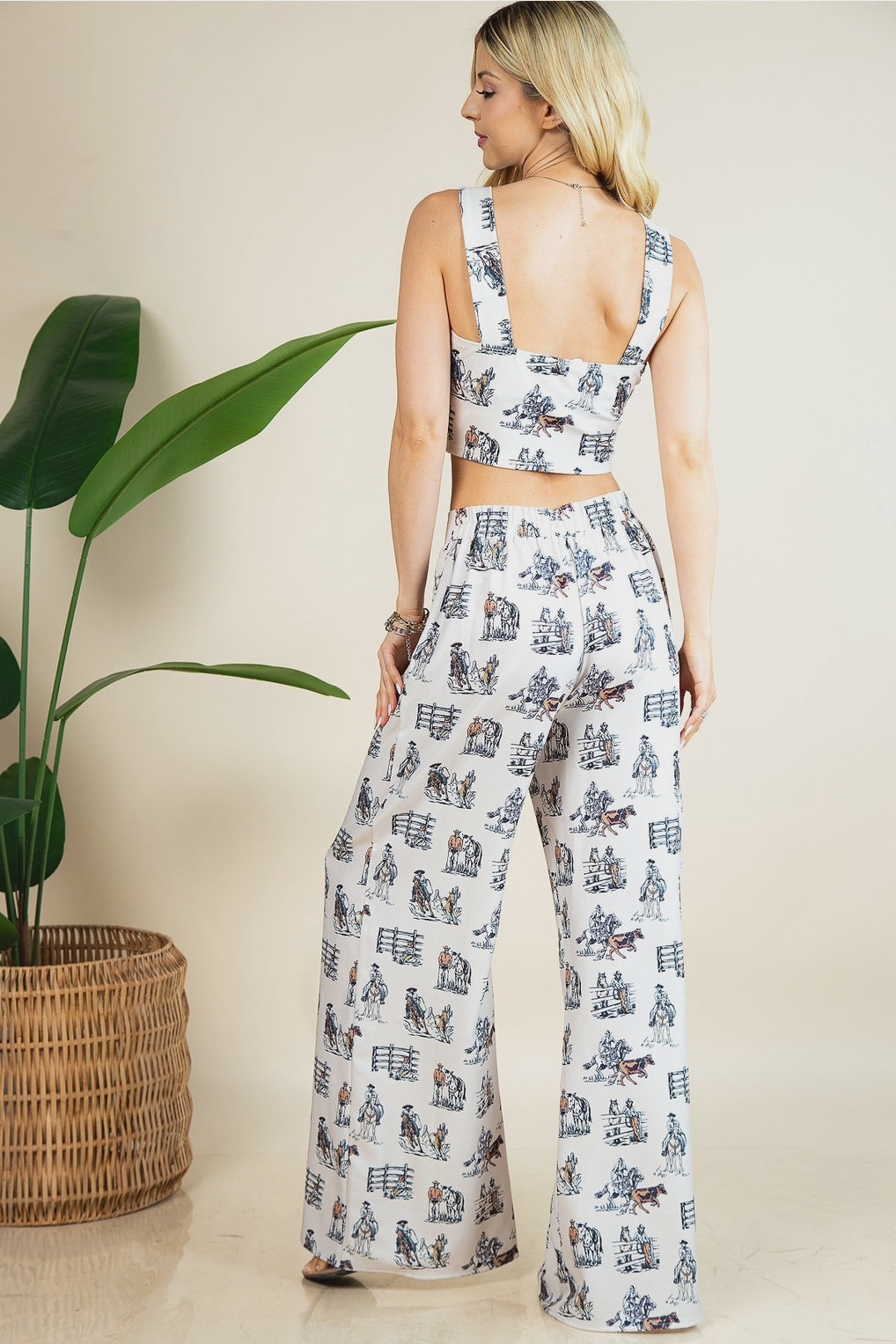 Saddle Up Western Printed Pants