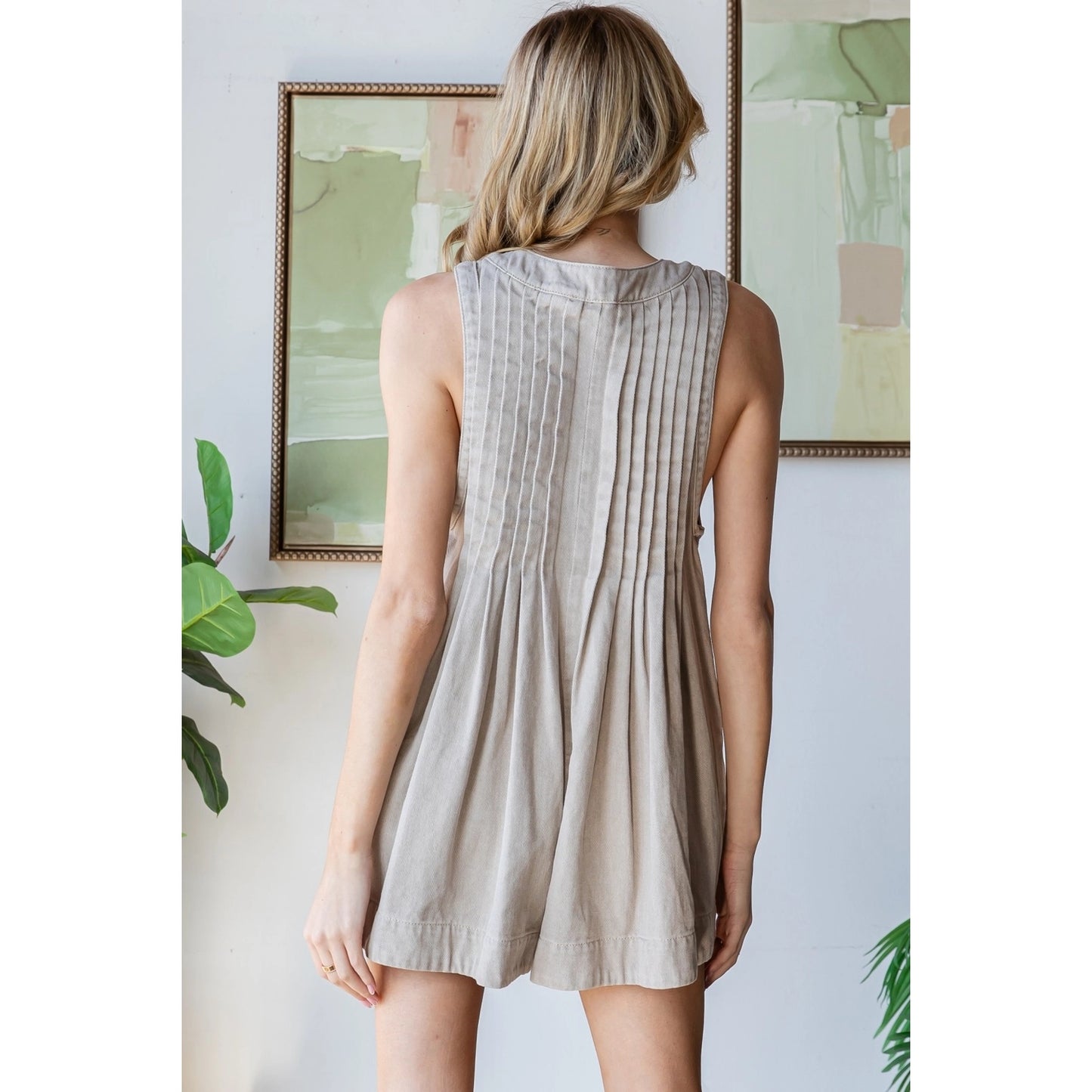 I Remember Everything Taupe Romper