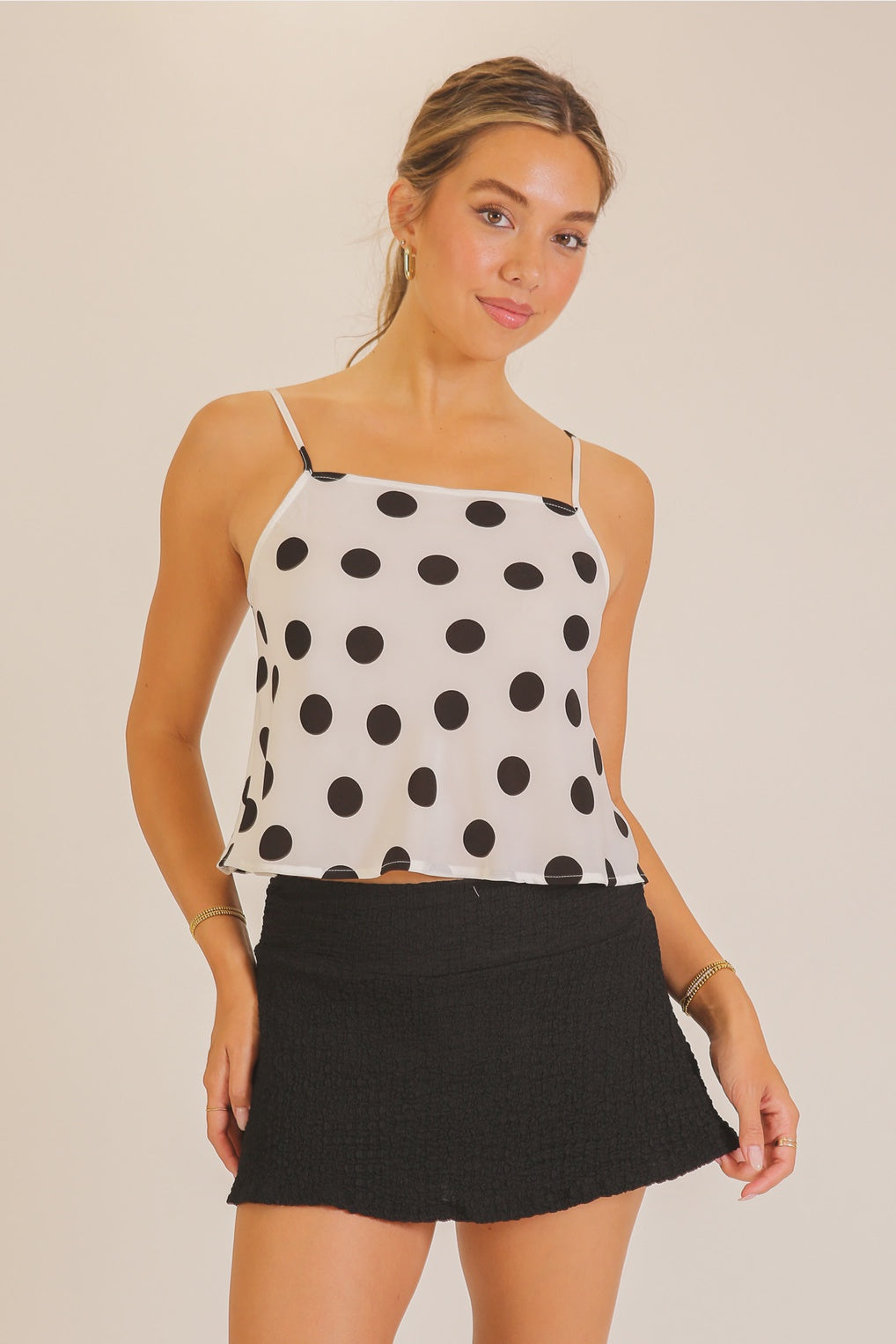Say Please Polka Dot Tank Top