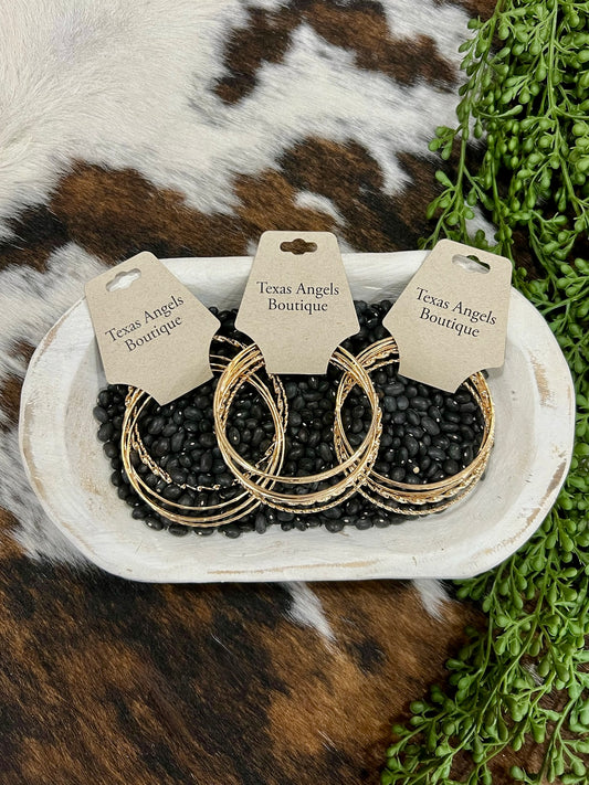 Gold Bangle Set