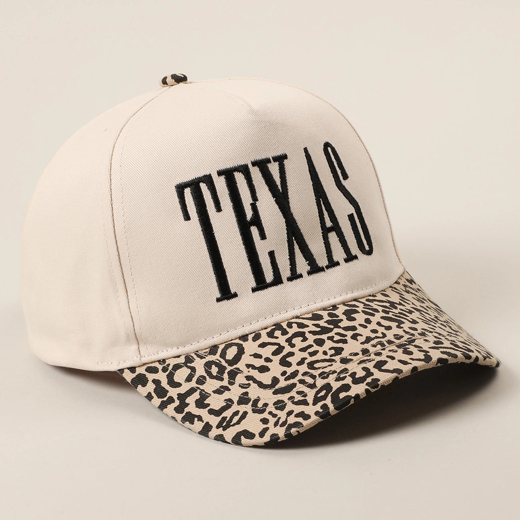 Texas Black Embroidered Trucker Hat