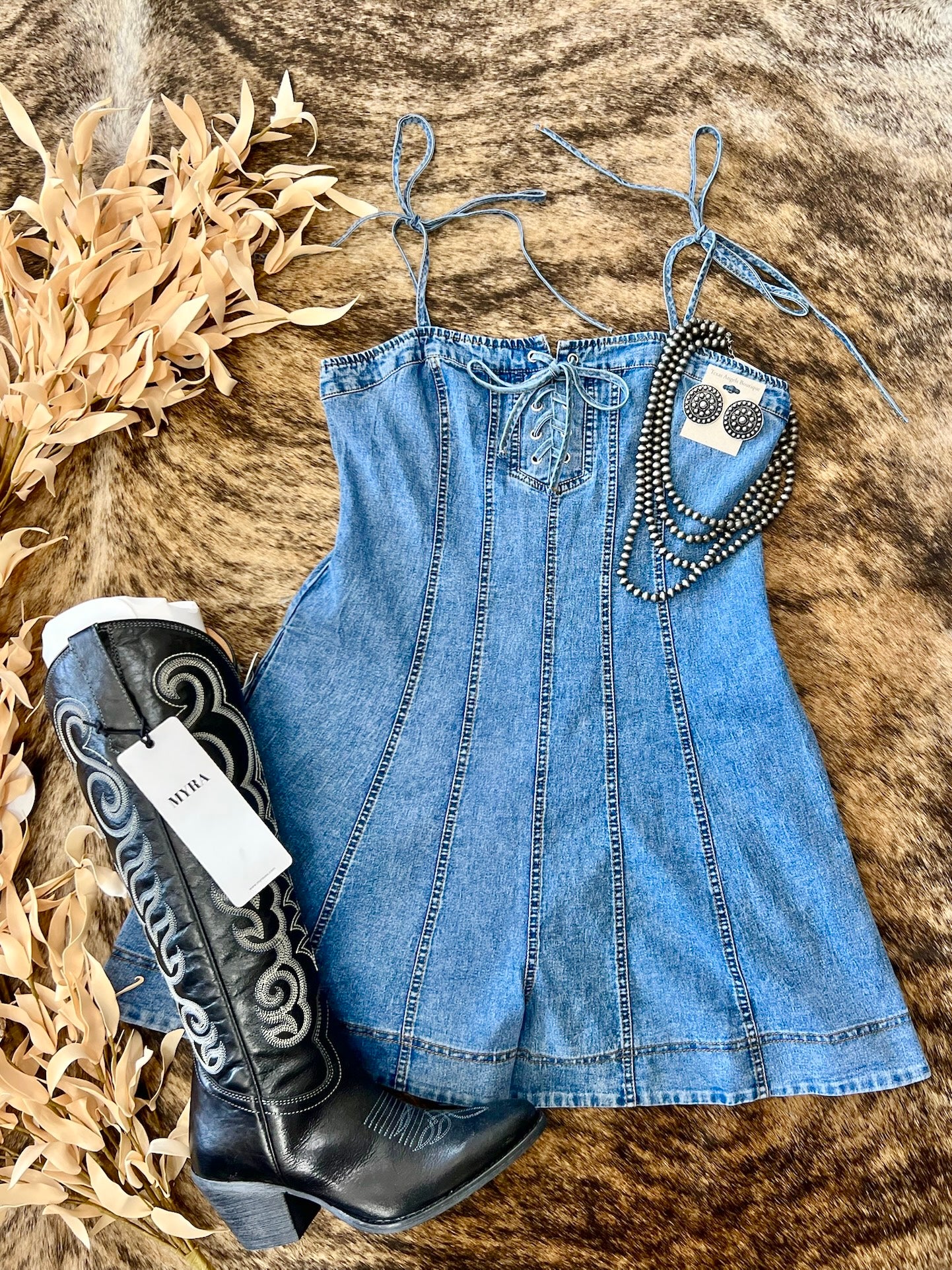 Dreamin' Of The Day Denim Romper