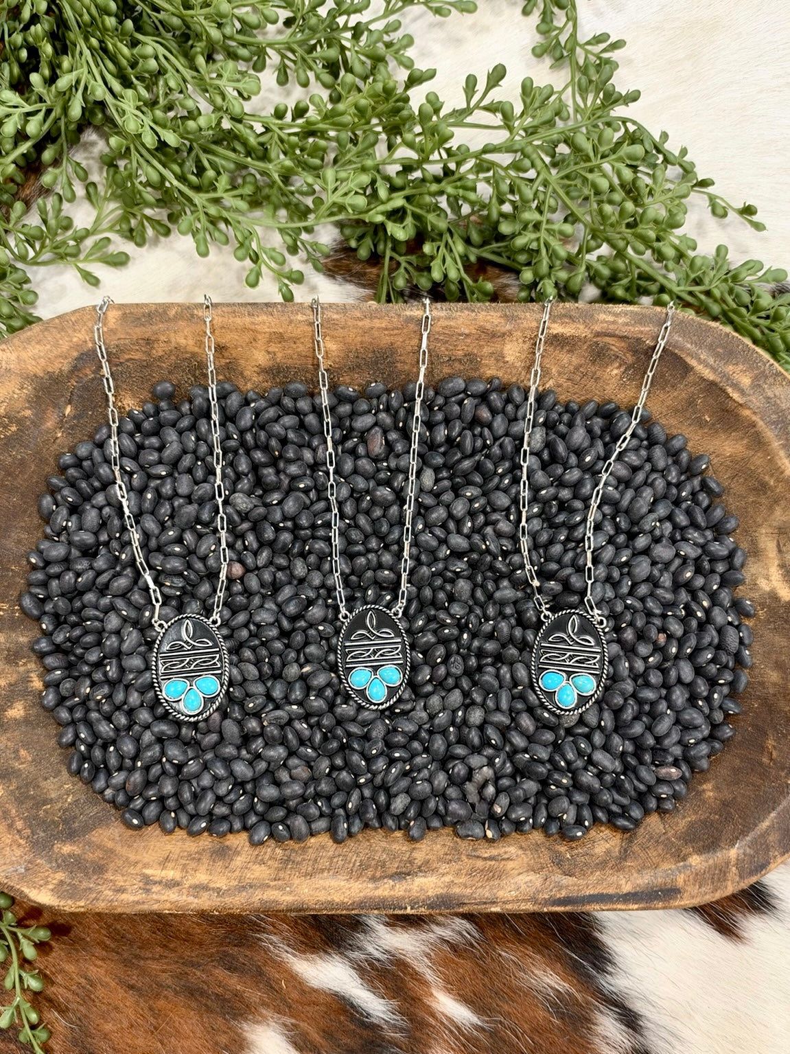 Silver Boot Stitch Necklace