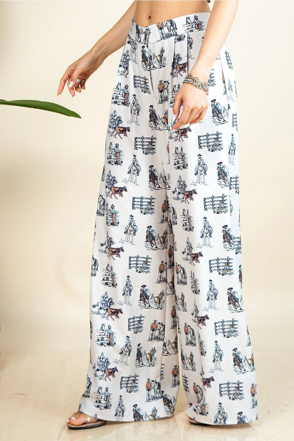 Saddle Up Western Printed Pants