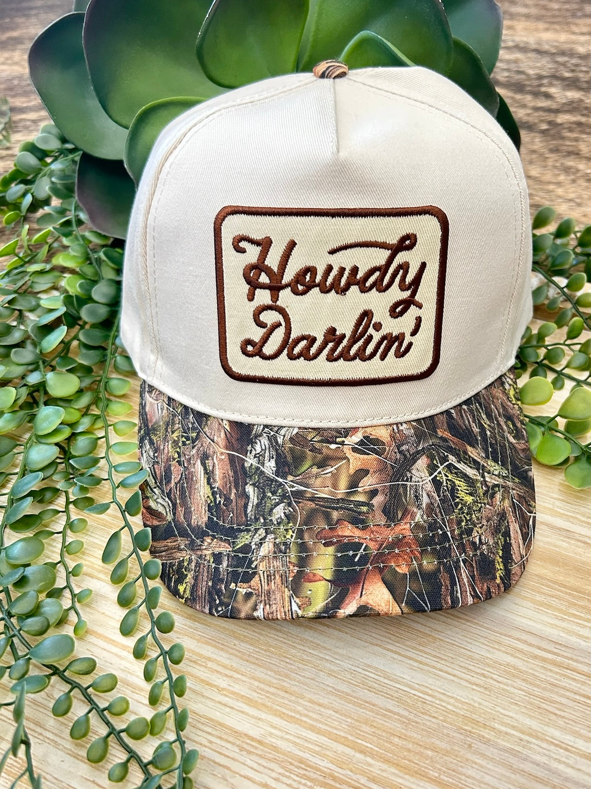 RESTOCK Howdy Darlin' Camo Trucker Hat