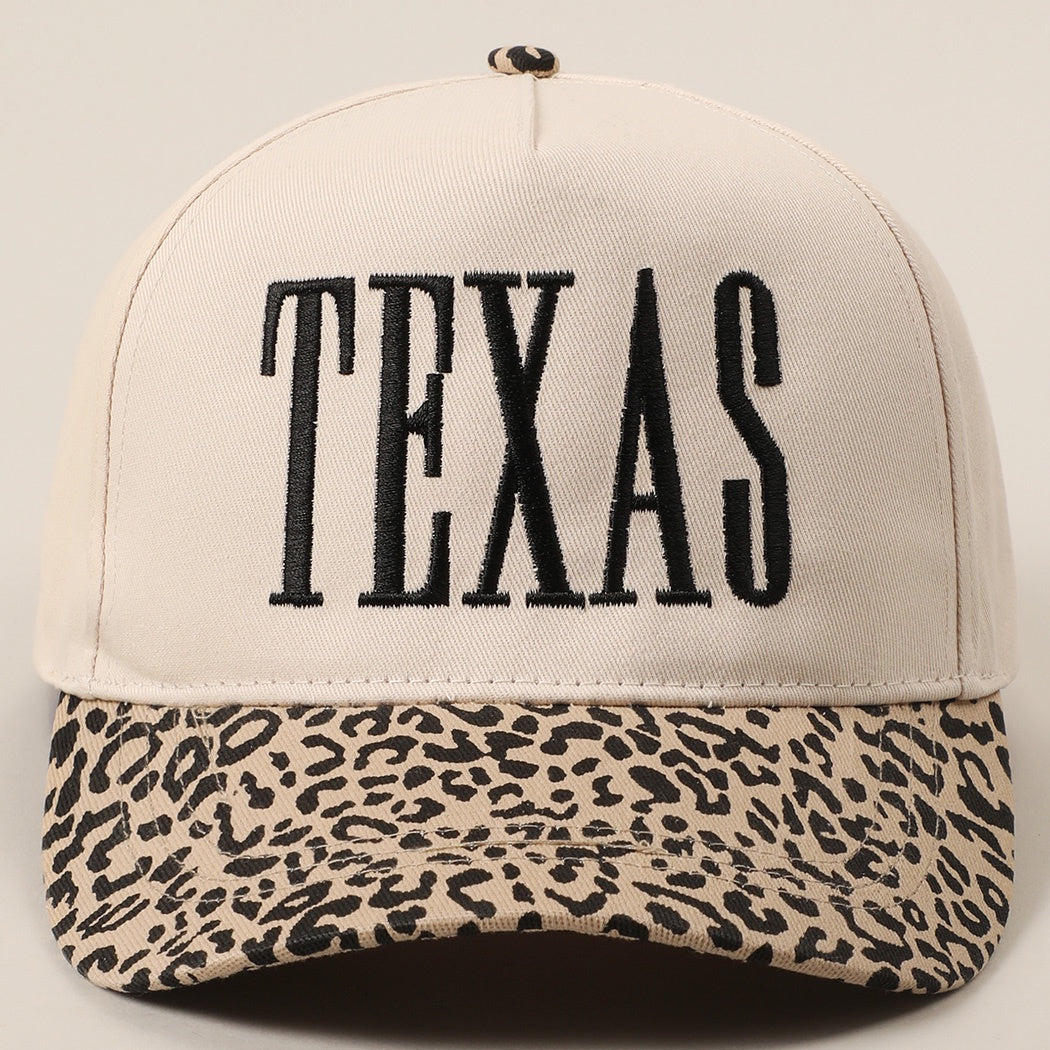 Texas Black Embroidered Trucker Hat