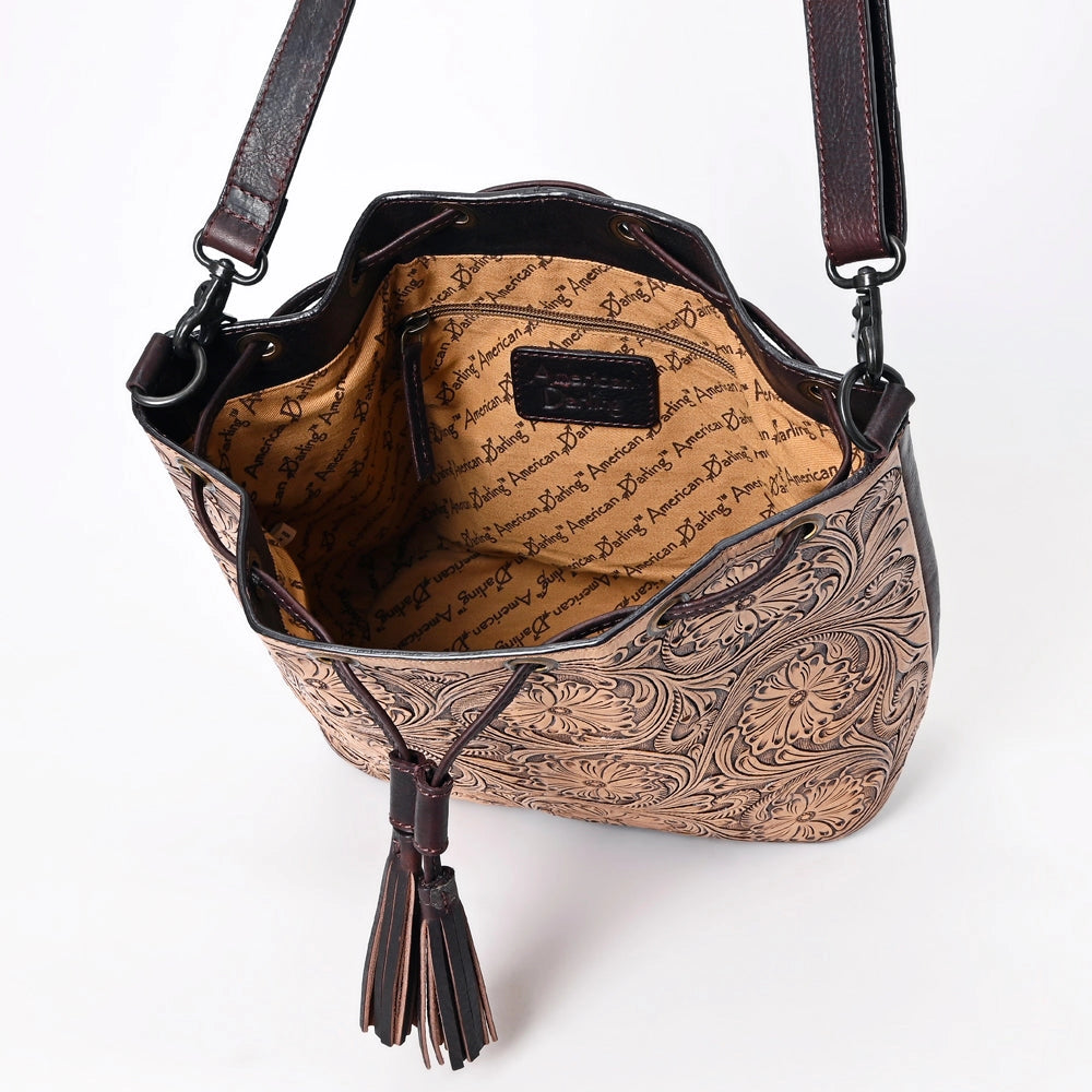 American Darling Tooled Leather Handbag