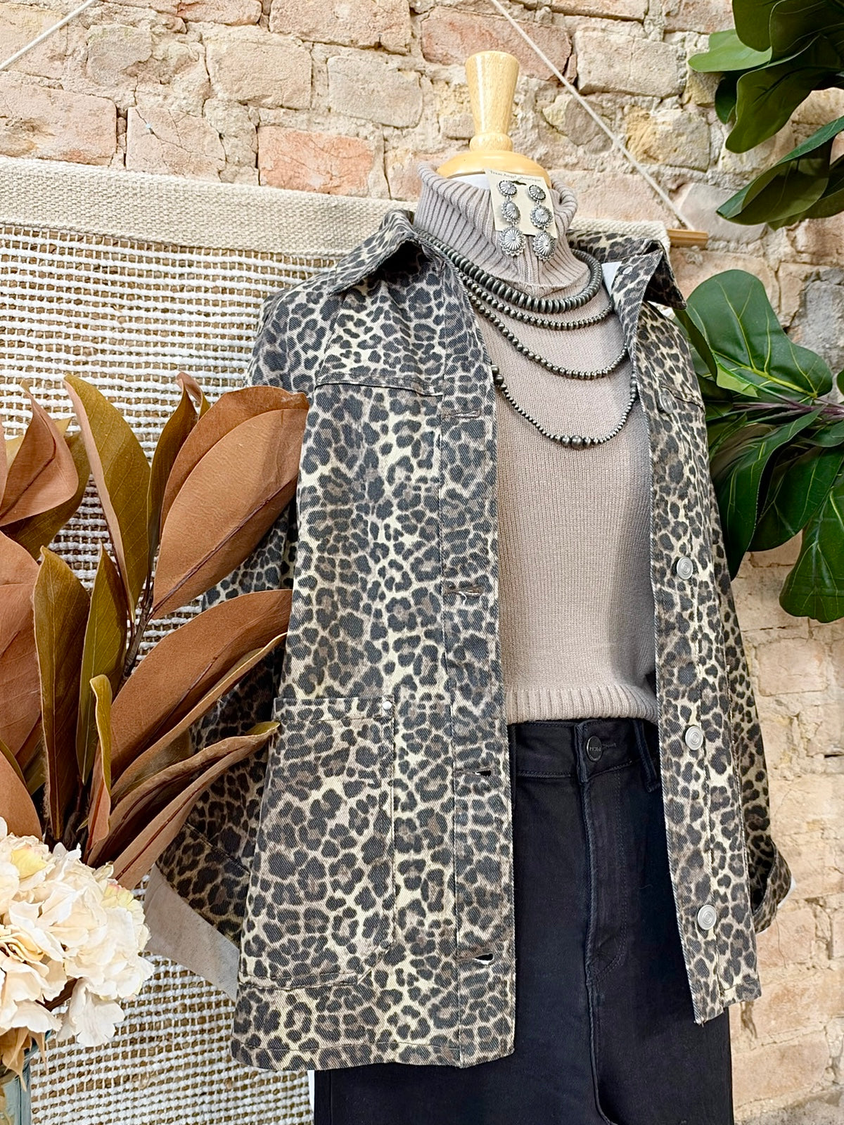Live, Laugh & Leopard Print Jacket