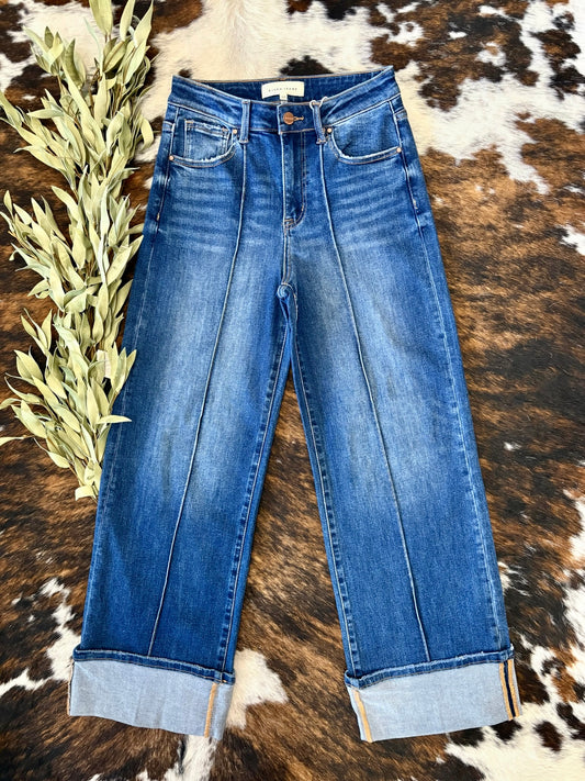 Wishing You The Best Wide Leg Risen Jeans