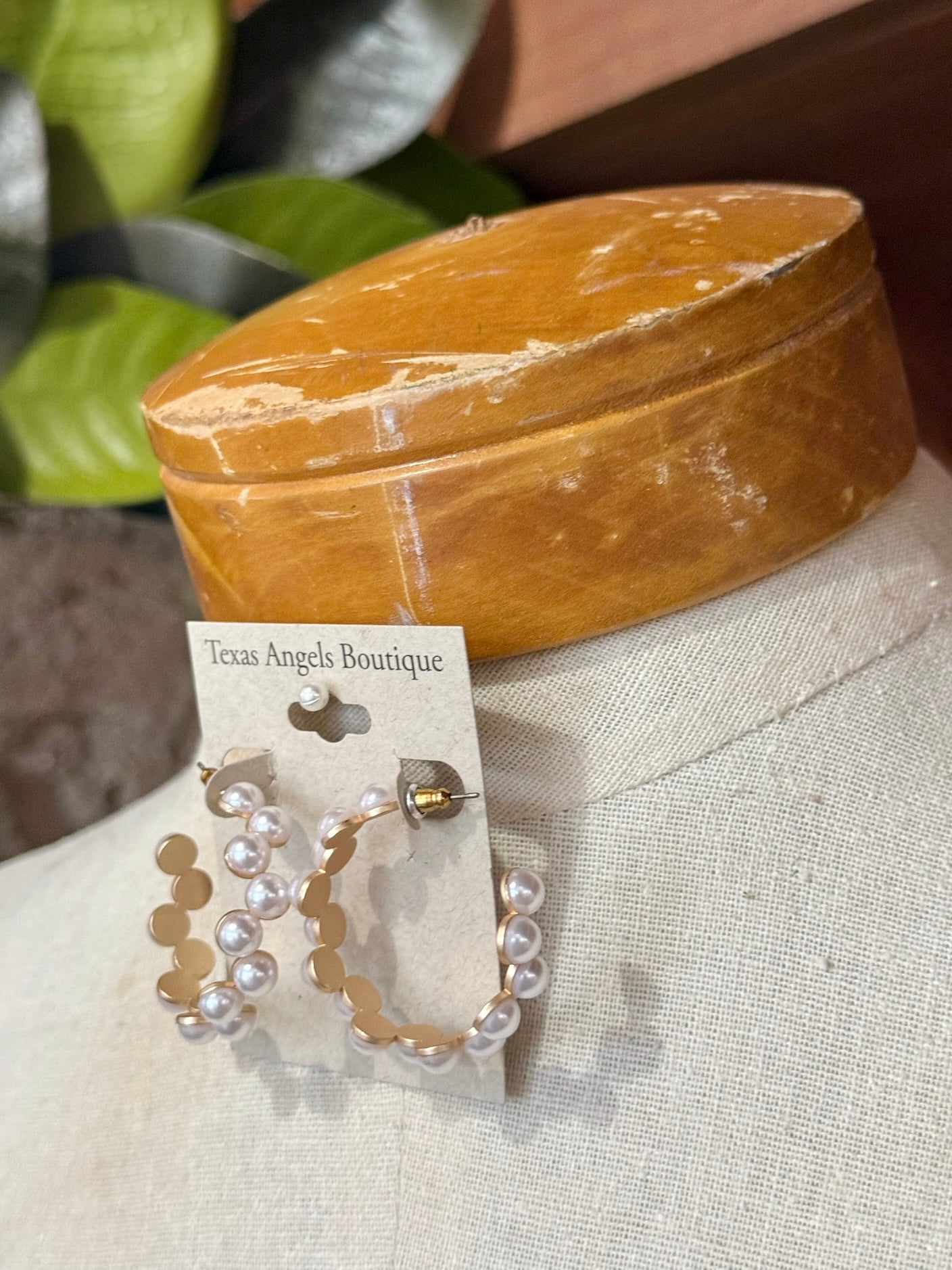 Pearl Hoop Earrings