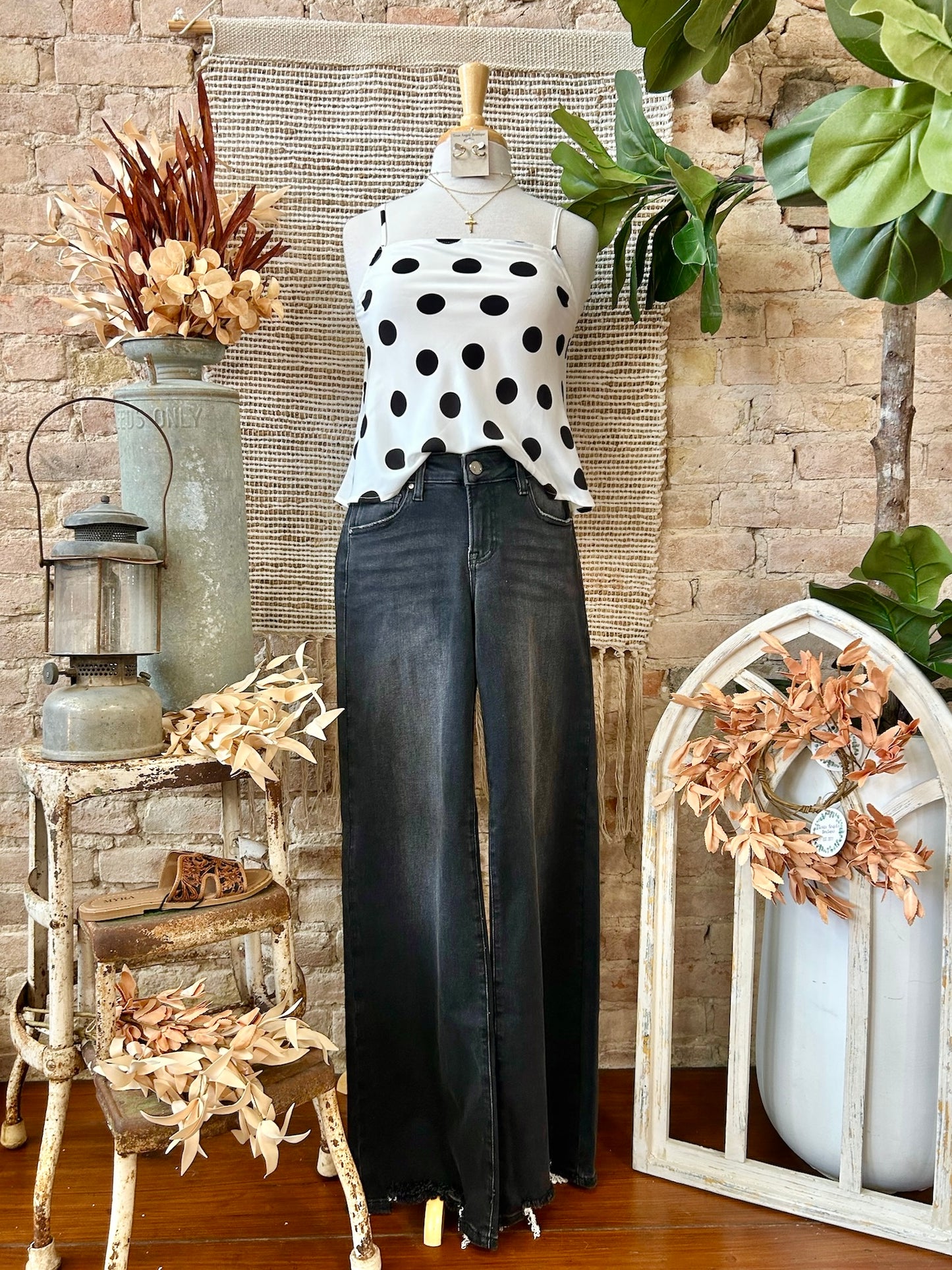 Say Please Polka Dot Tank Top