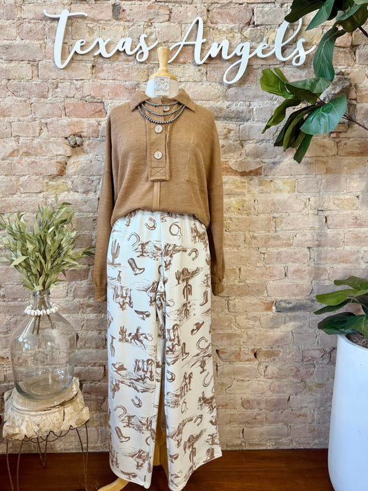 West Texas Western Print Joggers