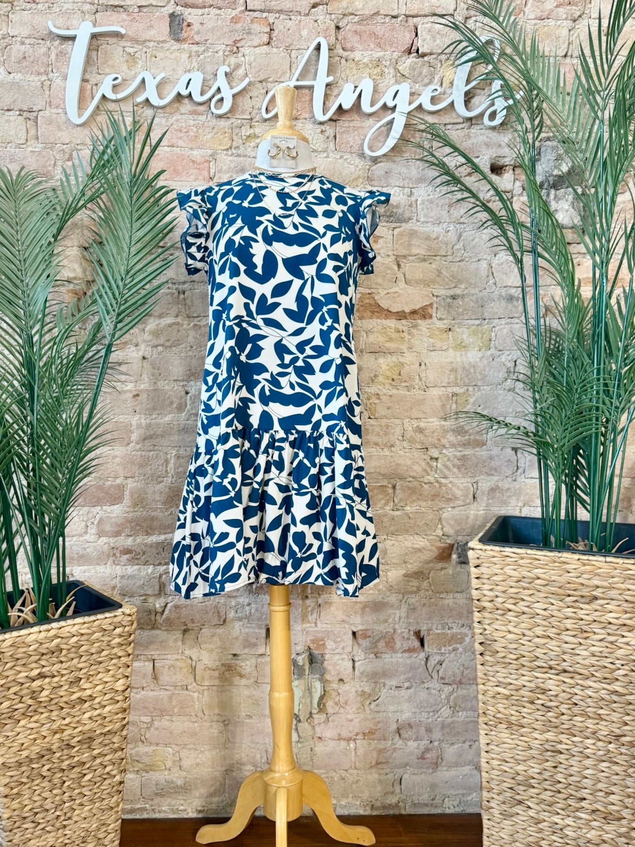 Finding Herself Navy Floral Dress