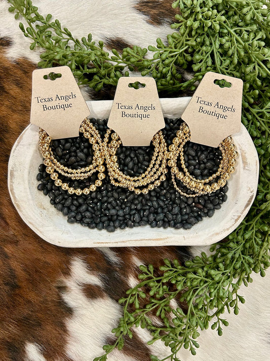 Strechty Gold Bracelet Set