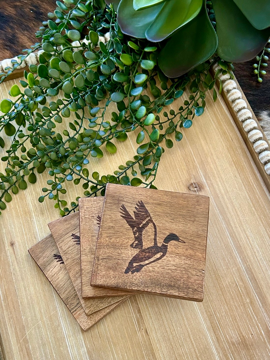 Wooden Duck Coasters