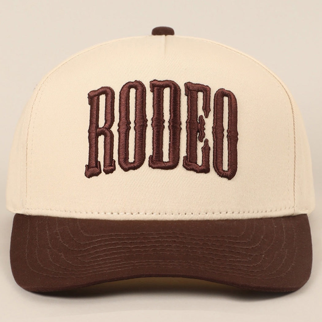 Brown Rodeo Embroidered Trucker Hat