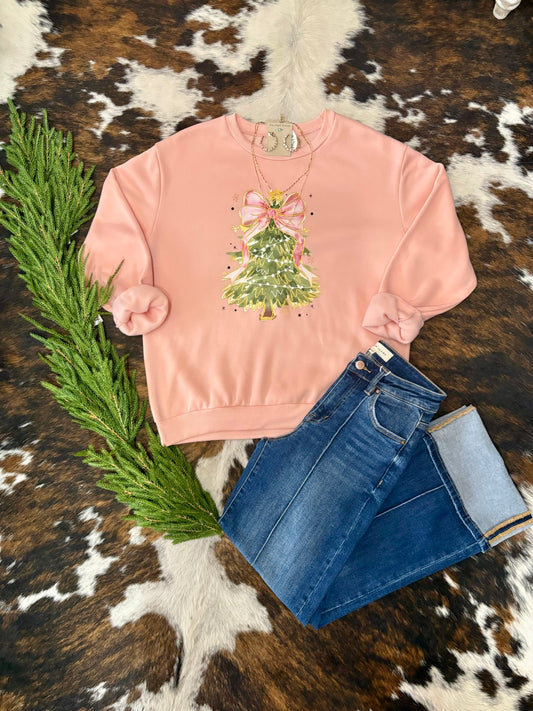 Dreaming Of A Pink Christmas Sweatshirt