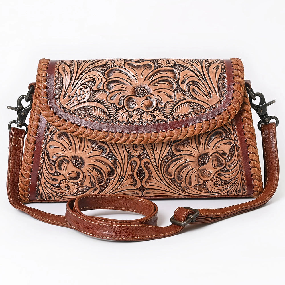American Darling Tooled Leather Crossbody