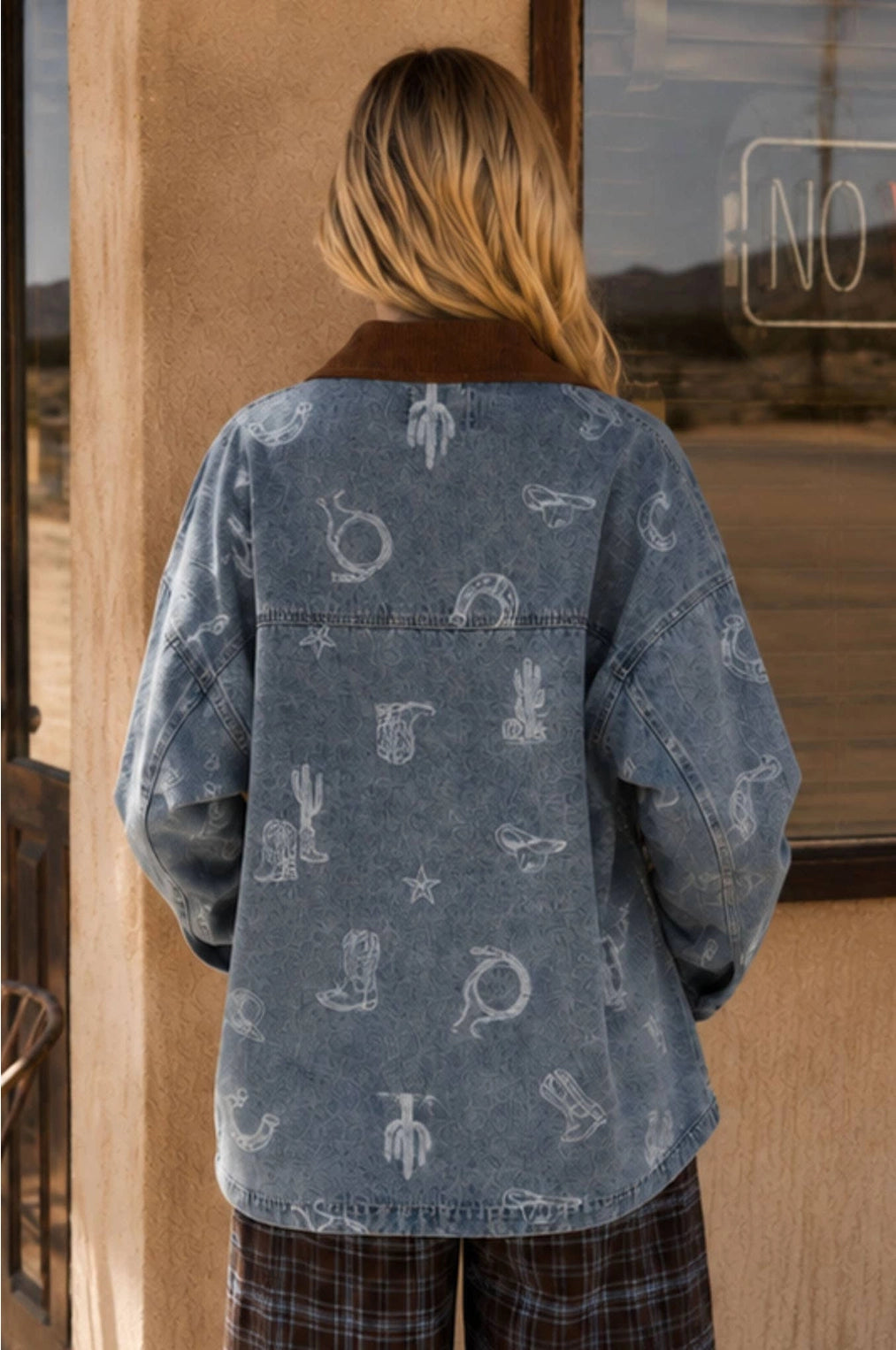 Saddle Up Cowgirl Western Denim Jacket