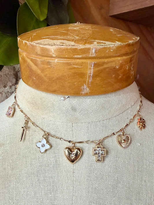 RESTOCK Gold Charm Necklace