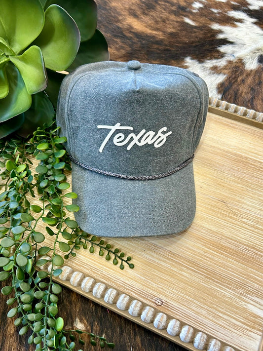 Grey Texas Trucker Cap