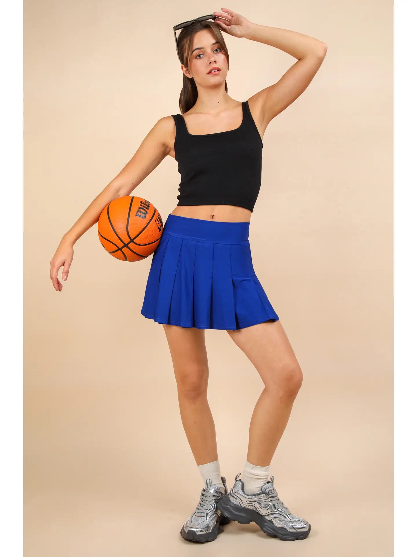 Let's Go Rams Royal Blue Skort