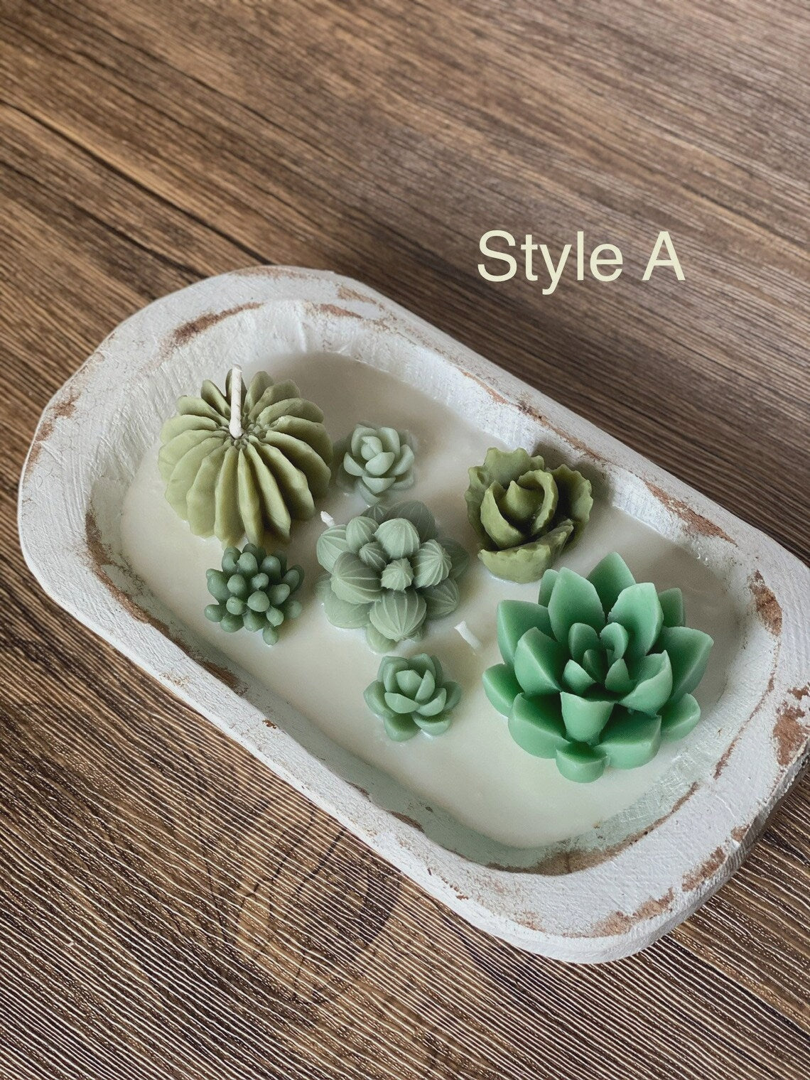 Eucalyptus Succulent Candle