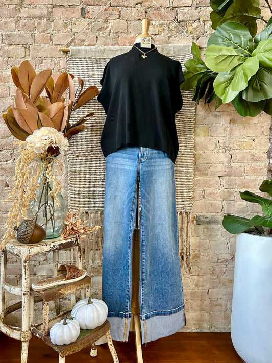 Timeless Black Tunic Top