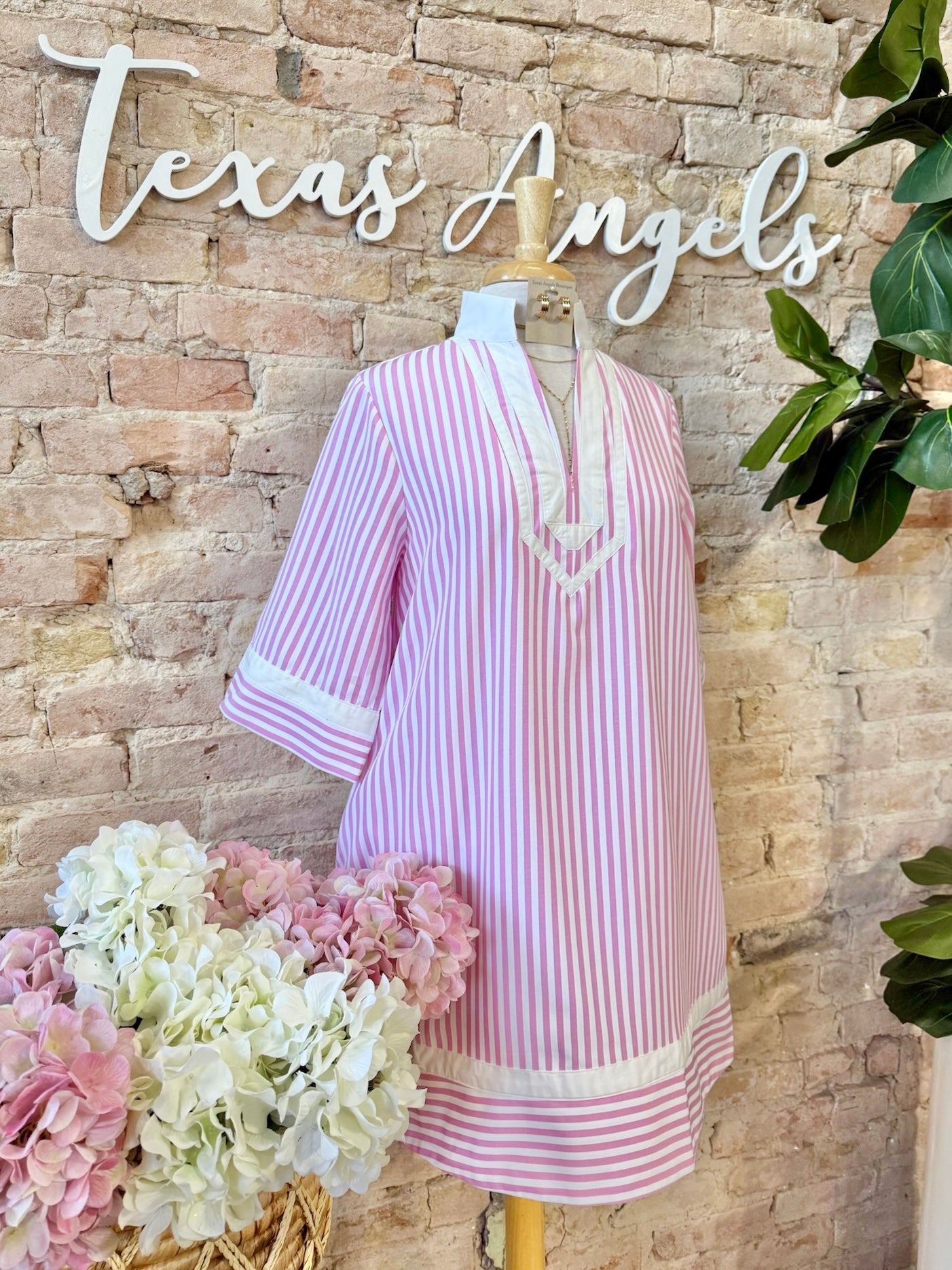 Tell Me Something Sweet Pink Striped Dress