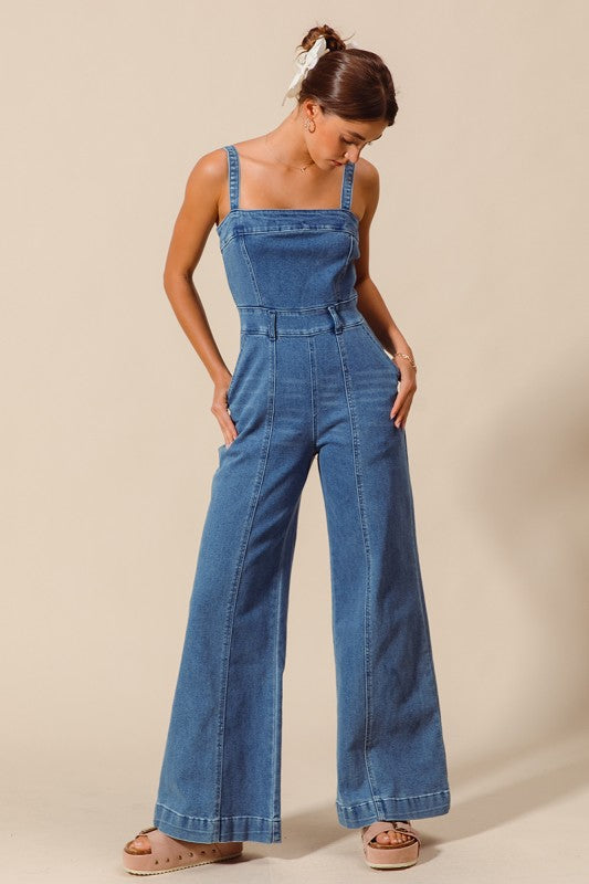 Livin' The Dream Denim Jumpsuit