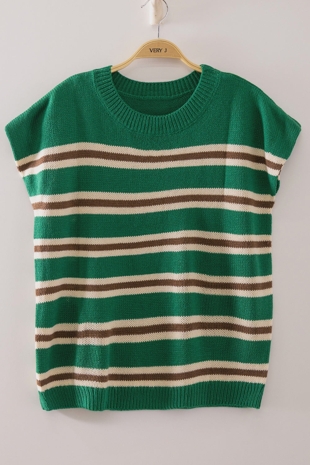 Keep It To Yourself Kelly Green Striped Sweater Top