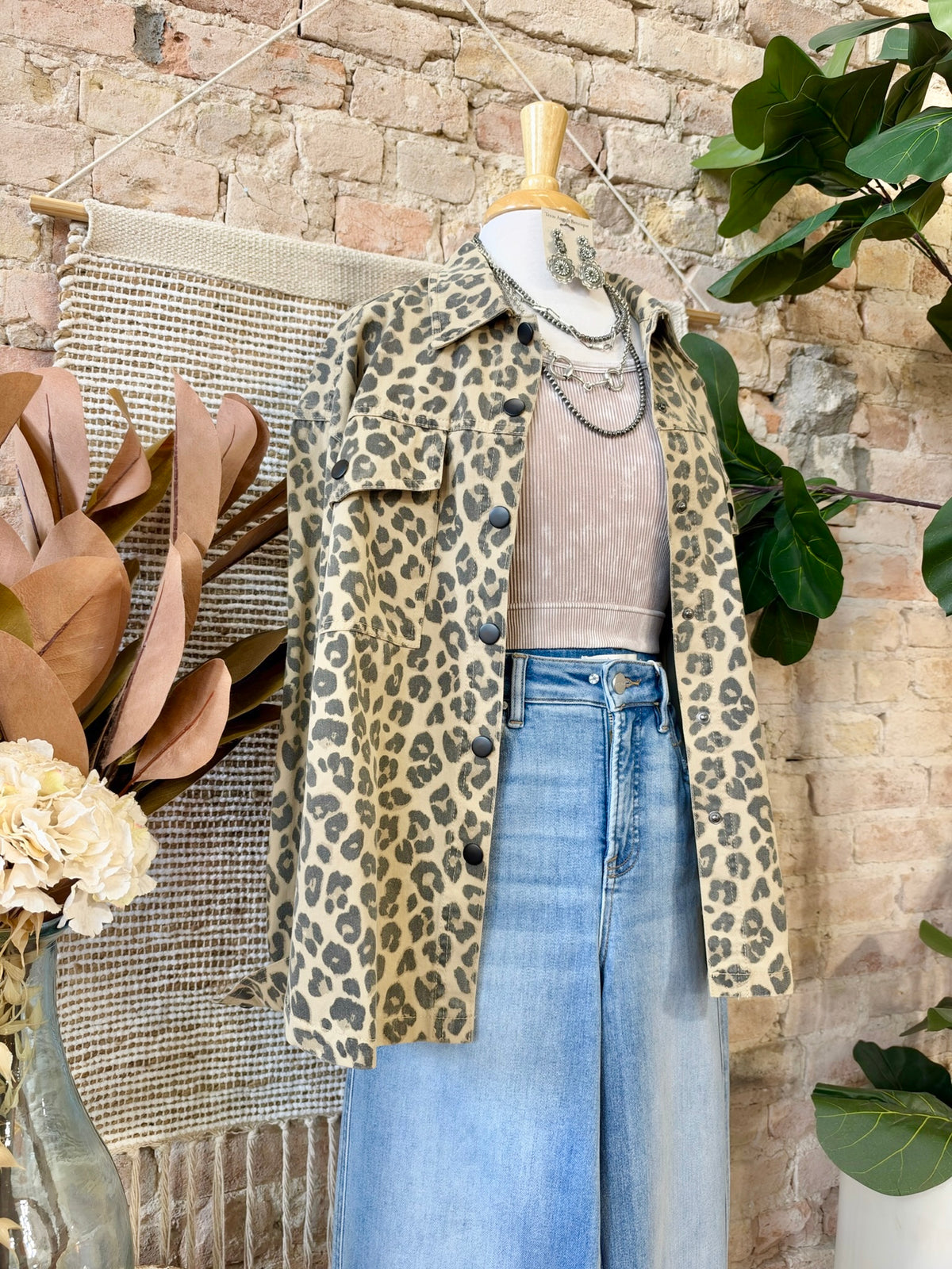 Locked In Leopard Print Jacket
