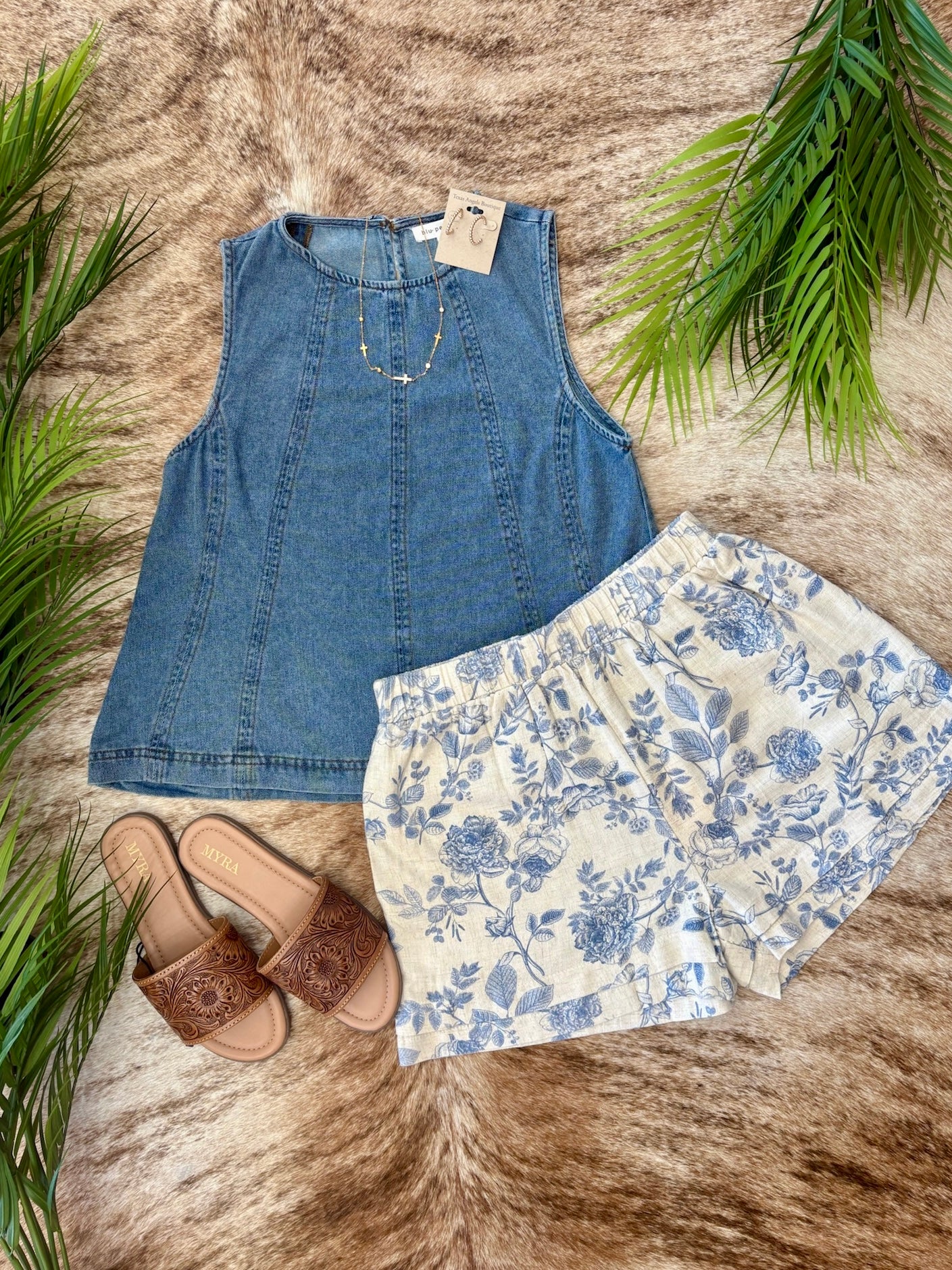 Outer Banks Denim Tank
