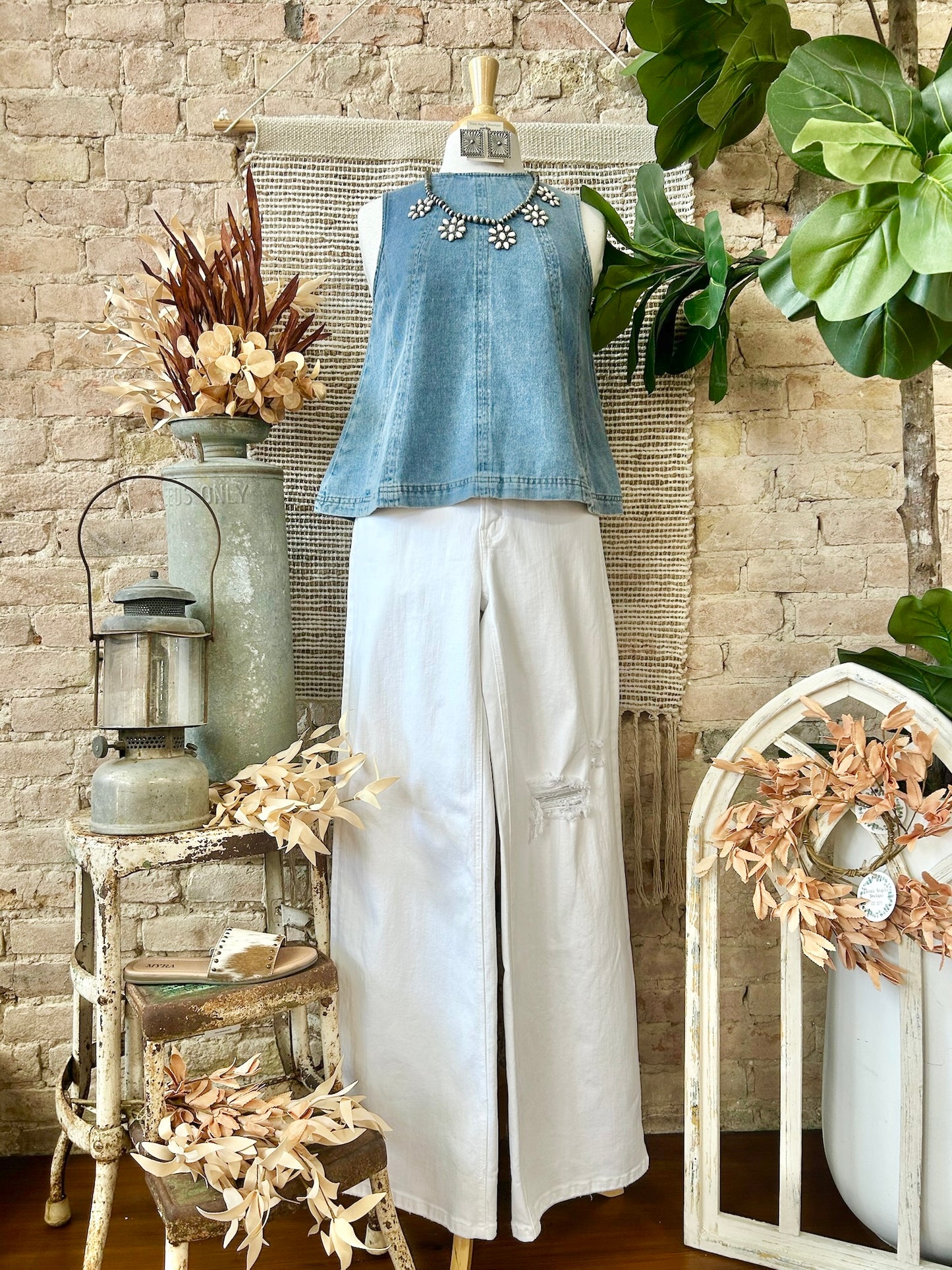 Outskirts Of Town Denim Tank
