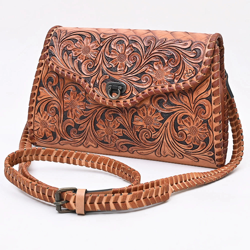 American Darling Tooled Leather Crossbody