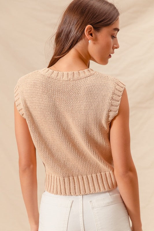 Hot Coco Please Oatmeal Sweater Tank