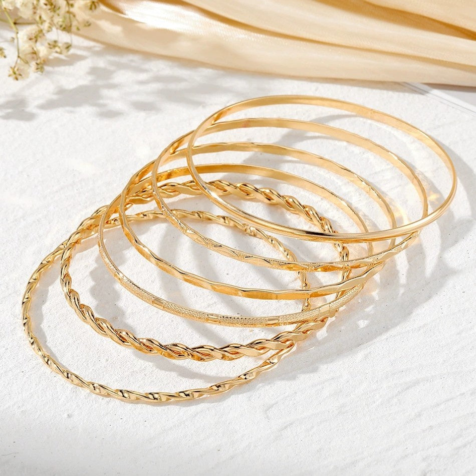 Gold Bangle Set